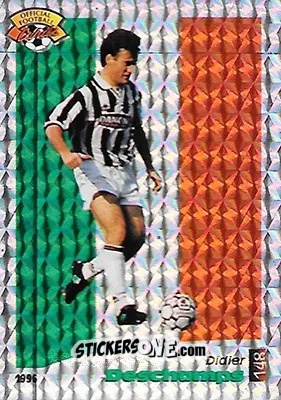 Sticker Didier Deschamps - U.N.F.P. Football Cards 1995-1996 n. 148 - Panini