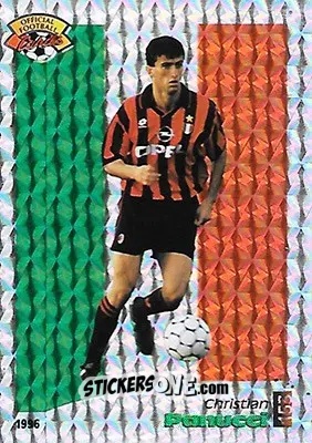 Sticker Christian Panucci - U.N.F.P. Football Cards 1995-1996 n. 153 - Panini