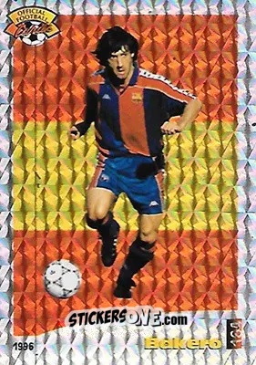 Sticker Bakero - U.N.F.P. Football Cards 1995-1996 n. 164 - Panini