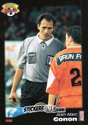 Sticker Jean-Marc Gonon - U.N.F.P. Football Cards 1995-1996 n. A9 - Panini
