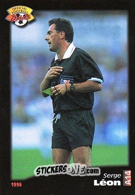 Sticker Serge Leon - U.N.F.P. Football Cards 1995-1996 n. A14 - Panini