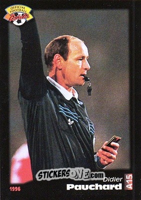 Sticker Didier Pauchard - U.N.F.P. Football Cards 1995-1996 n. A15 - Panini