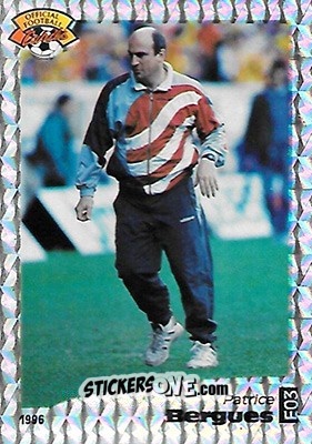 Figurina Patrice Bergues - U.N.F.P. Football Cards 1995-1996 n. E3 - Panini