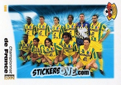 Sticker Titres Pour Un Club - U.N.F.P. Football Cards 1995-1996 n. R2 - Panini