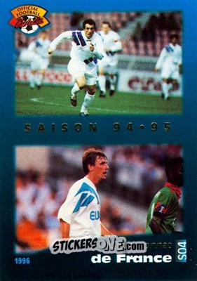 Sticker Championnat de France - U.N.F.P. Football Cards 1995-1996 n. S4 - Panini