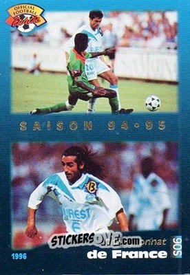 Sticker Championnat de France - U.N.F.P. Football Cards 1995-1996 n. S6 - Panini
