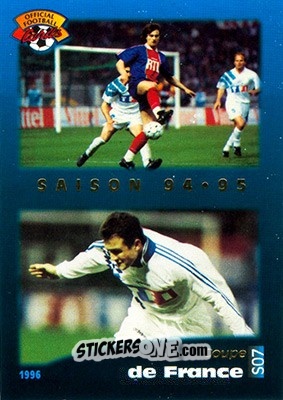 Sticker Coupe de France - U.N.F.P. Football Cards 1995-1996 n. S7 - Panini