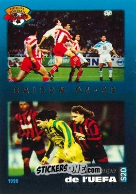 Sticker Coupe de I'fuefa - U.N.F.P. Football Cards 1995-1996 n. S20 - Panini
