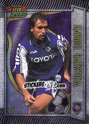 Sticker Gabriel Batistuta - Serie A 1999-2000 n. A4 - Merlin