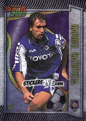 Cromo Gabriel Batistuta - Serie A 1999-2000 - Merlin