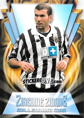 Sticker Zinedine Zidane - Serie A 1999-2000 n. D4 - Merlin