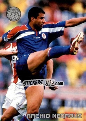 Sticker Rachid Neqrouz - Serie A 1998-1999 n. 2 - Merlin