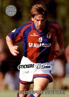 Sticker Giuseppe Signori - Serie A 1998-1999 - Merlin