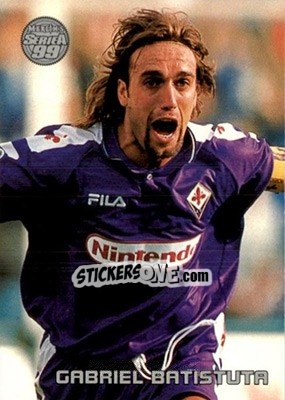 Sticker Gabriel Batistuta - Serie A 1998-1999 n. 17 - Merlin