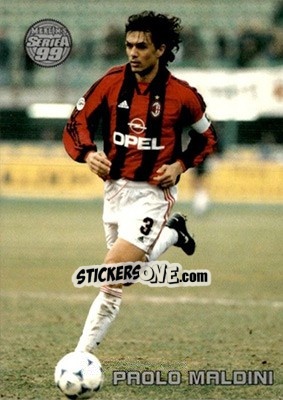 Sticker Paolo Maldini - Serie A 1998-1999 n. 36 - Merlin