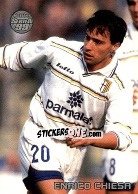 Figurina Enrico Chiesa - Serie A 1998-1999 - Merlin