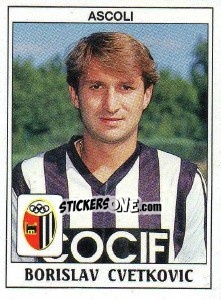 Sticker Borislav Cvetkovic - Calciatori 1989-1990 - Panini