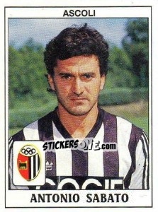 Sticker Antonio Sabato - Calciatori 1989-1990 n. 11 - Panini
