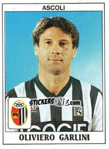 Sticker Oliviero Garlini - Calciatori 1989-1990 - Panini