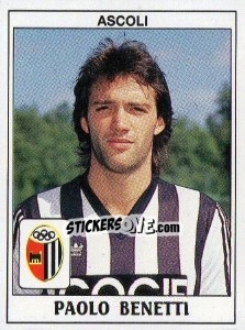 Cromo Paolo Benetti - Calciatori 1989-1990 - Panini