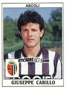 Cromo Giuseppe Carillo - Calciatori 1989-1990 - Panini