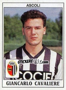 Sticker Carlo Cavaliere - Calciatori 1989-1990 n. 18 - Panini