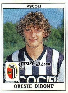 Sticker Oreste Didone' - Calciatori 1989-1990 n. 19 - Panini