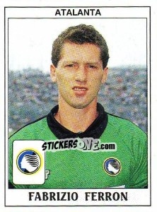 Sticker Fabrizio Ferron - Calciatori 1989-1990 n. 23 - Panini