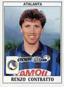 Sticker Renzo Contratto - Calciatori 1989-1990 n. 24 - Panini