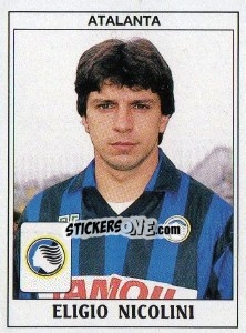 Sticker Eligio Nicolini - Calciatori 1989-1990 n. 32 - Panini