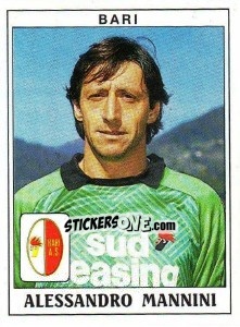 Sticker Alessandro Mannini - Calciatori 1989-1990 n. 42 - Panini
