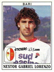 Sticker Nestor Gabriel Lorenzo - Calciatori 1989-1990 - Panini