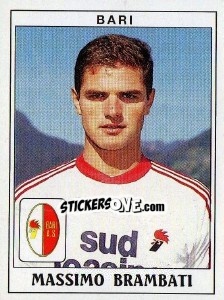 Sticker Massimo Brambati - Calciatori 1989-1990 n. 47 - Panini
