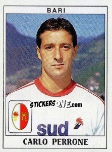 Sticker Carlo Perrone - Calciatori 1989-1990 n. 56 - Panini
