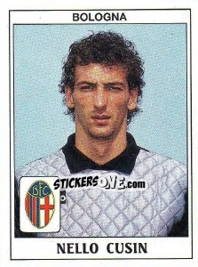 Sticker Nello Aldo Cusin - Calciatori 1989-1990 n. 61 - Panini
