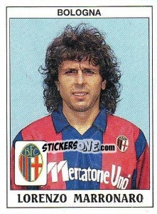 Figurina Lorenzo Marronaro - Calciatori 1989-1990 - Panini