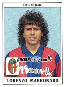 Sticker Lorenzo Marronaro - Calciatori 1989-1990 n. 76 - Panini