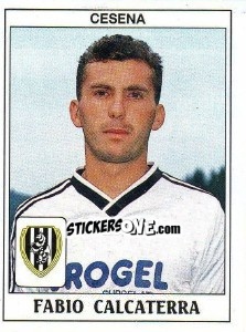 Sticker Fabio Calcaterra - Calciatori 1989-1990 n. 81 - Panini
