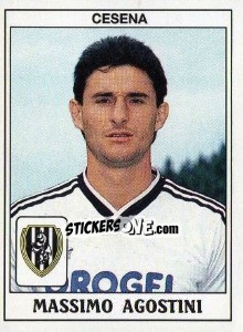 Cromo Massimo Agostini - Calciatori 1989-1990 - Panini