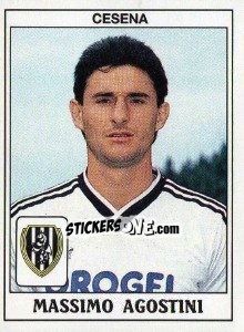Sticker Massimo Agostini - Calciatori 1989-1990 n. 88 - Panini