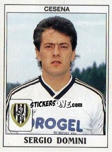 Sticker Sergio Domini - Calciatori 1989-1990 n. 89 - Panini