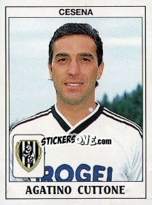 Sticker Agatino Cuttone - Calciatori 1989-1990 n. 93 - Panini