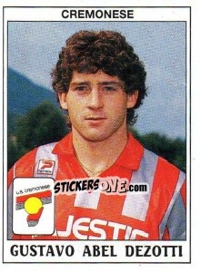 Sticker Gustavo Abel Dezotti - Calciatori 1989-1990 n. 107 - Panini