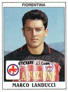 Sticker Marco Landucci - Calciatori 1989-1990 n. 118 - Panini
