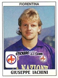Cromo Giuseppe Iachini - Calciatori 1989-1990 - Panini