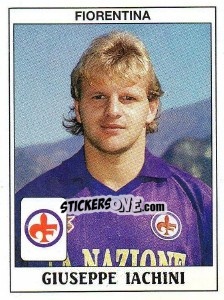 Sticker Giuseppe Iachini - Calciatori 1989-1990 n. 121 - Panini