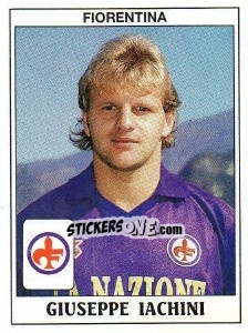 Figurina Giuseppe Iachini - Calciatori 1989-1990 - Panini