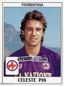 Figurina Celeste Pin - Calciatori 1989-1990 - Panini