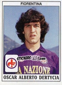 Sticker Oscar Alberto Dertycia - Calciatori 1989-1990 - Panini