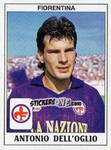 Sticker Antonio Dell'Oglio - Calciatori 1989-1990 n. 131 - Panini